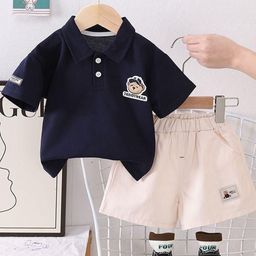POP STREET KIDS Boys Round Neck T-shirt With Shorts-image-28