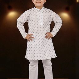 Smuktar garments Boys Printed Kurta and Pyjama Set-16