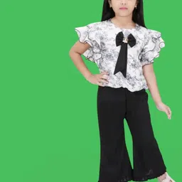 HSS TRENDS Kids-Unisex White Viscose Rayon Clothing Set-image-96