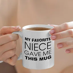 ARTBUG White Printed Ceramic Glossy Core Set of Cups and Mugs image 4