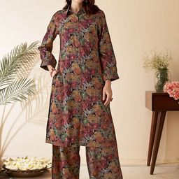 Anouk Printed Top With Trouser Co-Ords-picture-48