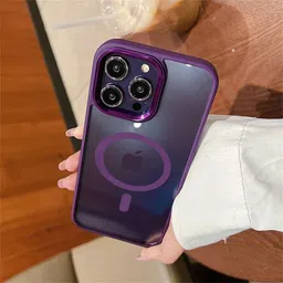 Luxury Kase LK096 Solid iPhone 15 Pro Mag-Safe Magnetic Wireless Charging Lens Back Case-picture-2