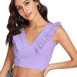 Fashion Care Women Solid Blouson Crop Top-image-68