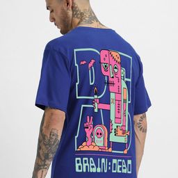 VEIRDO Men Graphic Printed Round Neck Pure Cotton Oversized T-shirt-image-84