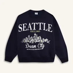 DeFacto Girls Typography Printed Pullover-image-53