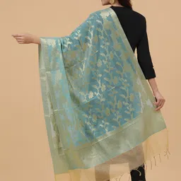 BAESD Woven Design Dupatta with Zari image 2