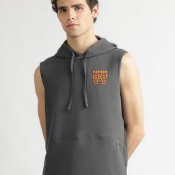 Reebok Men Solid Sleeveless Hoodies-image-28