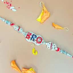 Anouk BRO Letter Rakhi With Quirky Card, Roli & Chawal-image-83