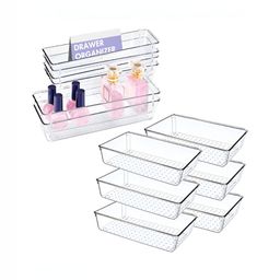 Myntra Elegant Homes Transparent 12 Pieces Makeup Organisers-image-6