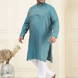 SOJANYA PLUS Men Regular Kurta with Pyjamas image 4