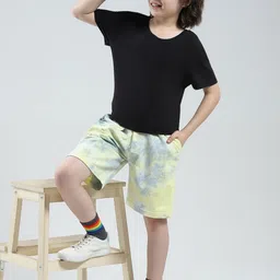 Monte Carlo Boys Abstract Printed Mid-Rise Outdoor Bermuda Shorts image 2