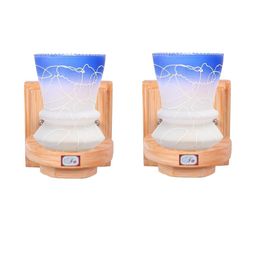 SOMIL Blue Glass Cylinder Printed Wall Lamps-picture-11