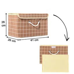 Kuber Industries Brown Set of 5 Reusable Drawer Organiser Organisers image 2