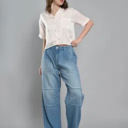 IZEL Women Wide Leg Heavy Fade Jeans-image-57