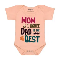 Arvesa Mom & I Agree Dad Is The Best Printed Bodusuit-image-78