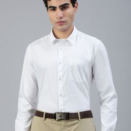 Classic India Slim Spread Collar Roll-Up Sleeves Slim Fit Cotton Shirt-image-29