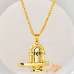 AGARWALPRODUCT Unisex Stainless Steel Shivling Pendant-image-44