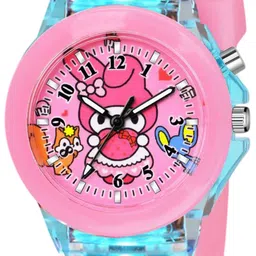 ON TIME OCTUS Girls Printed Dial & Straps Analog Multicolor Led Watch image 2