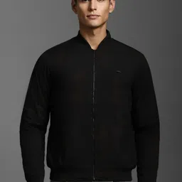 Louis Philippe Jeans Men Self Design Open Front Jacket-26