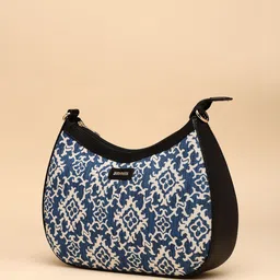 Anouk Ethnic Motifs Printed PU Bucket Sling Bag with Tasselled image 2