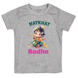 FFLIRTYGO Kids Typography Printed T-shirt-image-69