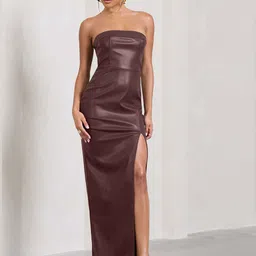 bebe Strapless Bodycon Dress-image-15