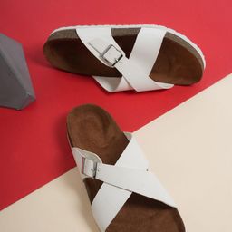 MOZAFIA Women Open Toe Flats with Buckles-image-72