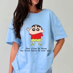 RAYACLOSET Women Printed Applique T-shirt-image-86