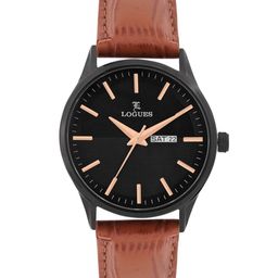 L LOGUES Men Brass Dial & Leather Straps Analogue Watch G 4143 NLD-14-image-27