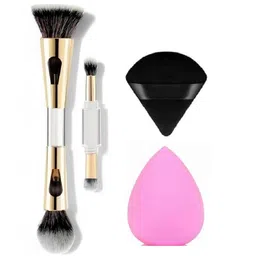 Facejewel 4in1 Makeup Brush With Pizza & Blender Puff-6
