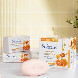 Softsens 3 Pcs Naturally Glowing Skin Cream Bar Soap -100 g Each-22