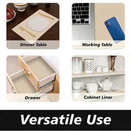 Kuber Industries Gold-Toned Set of 1 Regular Shelf Liner Organisers image 3