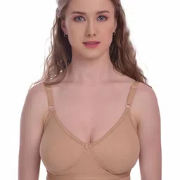 elina Full Coverage Non-Wired Non Padded All Day Comfort Super Support Dry Fit Cotton Bra-picture-3