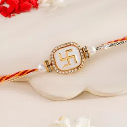 Myntra Elegant Homes Rakhi With Roli Chawal & Greetings Card-image-64