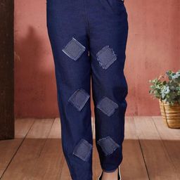 HERE&NOW Girls Comfort Straight Fit High-Rise Highly Distressed Stretchable Jeans-picture-49