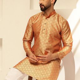 SOJANYA Men Regular Thread Work Kurta with Pyjamas image 3