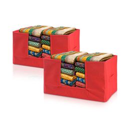 Kuber Industries Red 2 Pieces Drawer Organisers-45