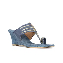 Inc 5 Party Ethnic - Embellished High-Top Wedge Sandals-38