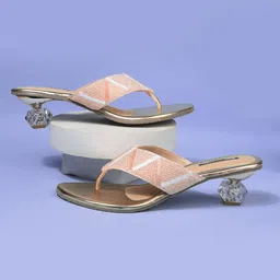 Bata Women Embellished Block Sandals-39
