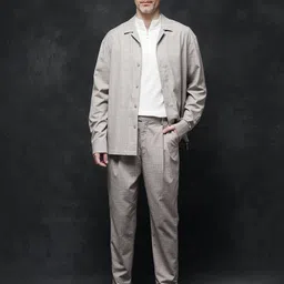 RARE RABBIT Men Mid-Rise Pleated Joggers Trousers-picture-1