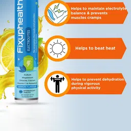Fixuphealth Set Of 2 Electrolytes & Vit C Tablets - 20 N Each - 67 g Each - Lemon Flavor image 4