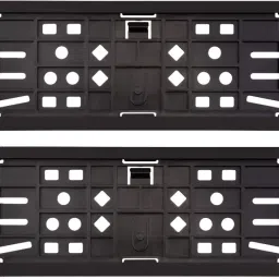 ABS Car Number Plates Frame Front and Back for Universal Car 2 Pc Front And Back Plate. Car Number Plate-28