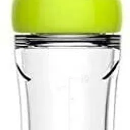 90ML Newborn Baby Feeding Bottle Toddler Safe Silicone Squeeze Feeding Spoon Milk Cereal Bottle Baby Training Feeder (Green)- Silicone-25