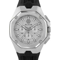 PHILIPP PLEIN octagon Men Brass Dial & Textured Straps Analogue Watch PWTBA0123-17