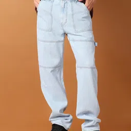 V-Mart Men Relaxed Fit Low Distress No Fade Jeans-image-38