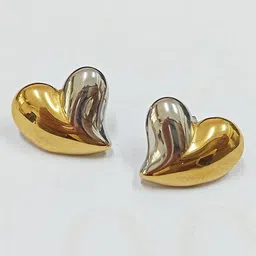Just Lil Things Heart Shaped Oxidised Studs-image-62