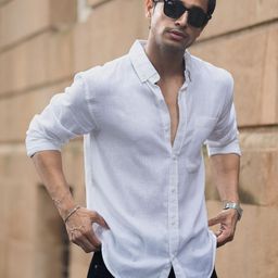 Powerlook Men Solid Spread Collar Casual Shirt-image-43