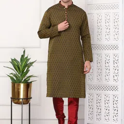 Sydney Heights Men Regular Kurta with Churidar-image-10