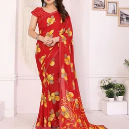 Moda Rapido Floral Printed Georgette Saree-picture-49