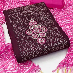Ishin Floral Embroidered Unstitched Dress Material-image-56